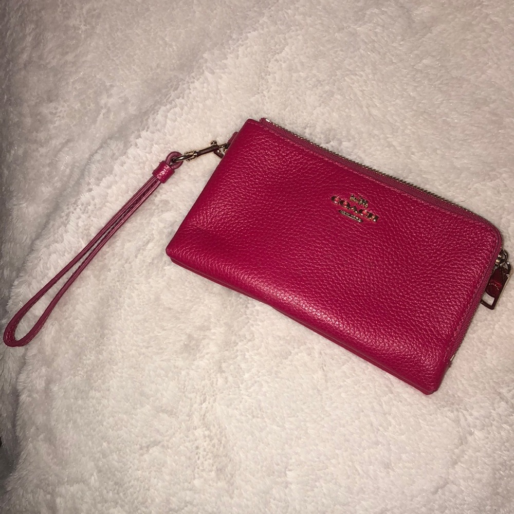 Pink Coach Wristlet